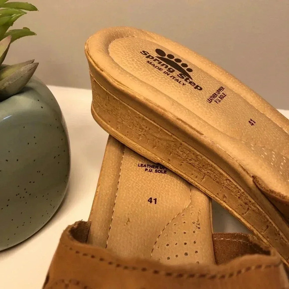 Spring Step Leather  Slip-On Perforated Sandal - Picture 6 of 10